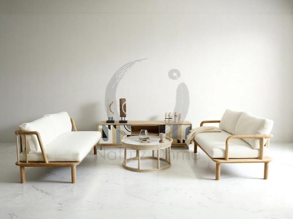 a minimalist set of natuzz ohme