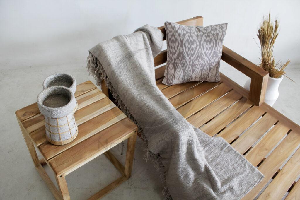 Natural Wood Material Teak Set