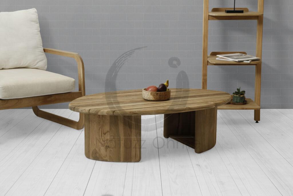 natural, softer tone of italian furniture set made from natural materials and design