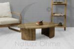 natural, softer tone of italian furniture set made from natural materials and design